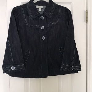 Ann Taylor Loft Dark Denim Jacket.Never worn.Sz-8